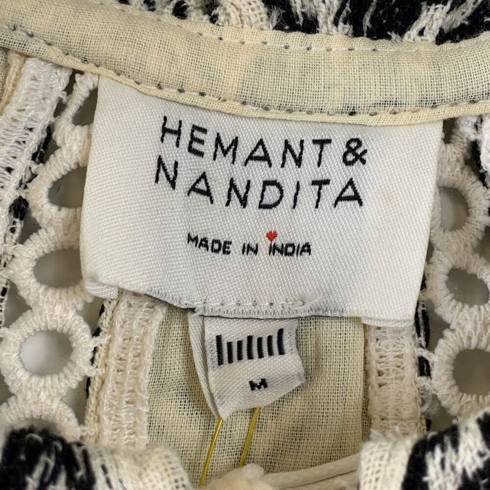 Nwt Hemant And Nandita Boho Mini Dress Size M - image 6